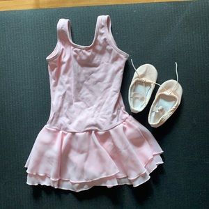Capezio leotard and ballet shoes